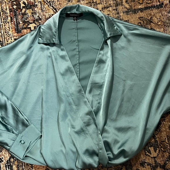 Wrap Front Blouse Bodysuit